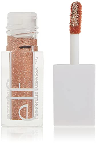 e.l.f. Liquid Glitter Eyeshadow, Long Lasting, Quick-Drying, Opaque, Gel-Based Formula, Creates High-Impact, Multi-Dimensional Eye Looks, Flirty Birdy, 0.10 Fl Oz