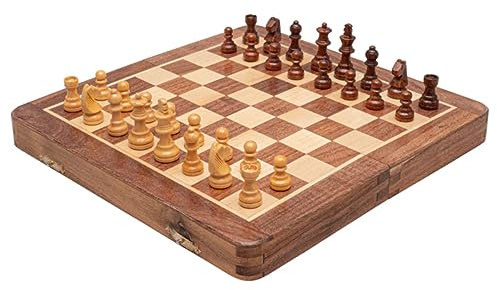 10 Inch Magnetic Wooden Chess Set
