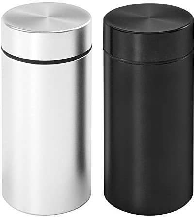 Vaso di stoccaggio - ermetico resistente all'odore durevole Multi-uso portatile metallo Herb contenitore