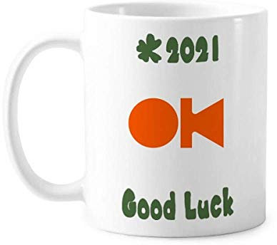 Consentimiento Conocimiento Común Inglés Cultura Buena Suerte 2021 Taza de cerámica café taza de porcelana taza de café
