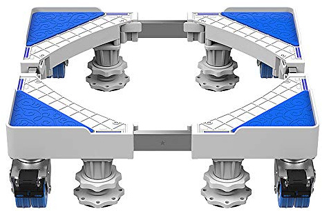 Waschmaschine Sockel, mit 8 HöHenverstellbare FüßE 4 Gummi RäDer Untergestell füR KüHlschrank Waschmaschine, Trockner, KüHlschrank Und Gefrierschrank