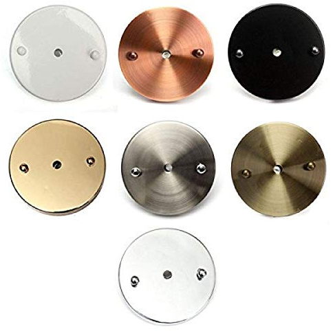 MASUNN Decken-Baldachin Wandleuchte Mount LED Vintage Pendelleuchte Disc Base 120mm-# 03 Chrom