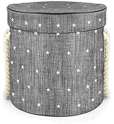 AOOPOO 2 in 1 Toy Storage Basket and Play Mat, Collapsible Outdoor Toys Storage Bag,Toy Organizer,Bins Floor Activity Organizer (Grey)