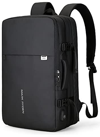 MARK RYDEN Business Backpack 23L/40L Carry on Travel Backpack, Lightweight Flight-Approved Expandable Weekender Bag with USB Charging Port fit 17.3 Laptop