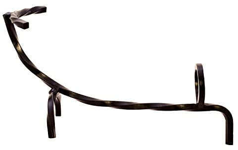 Divit - Cuerno para Beber con Soporte de Hierro, auténtico Cuerno Medieval para Beber Cerveza | Adornos de latón y Saco de Regalo de arpillera Incluido. (Iron Stand, Standard)