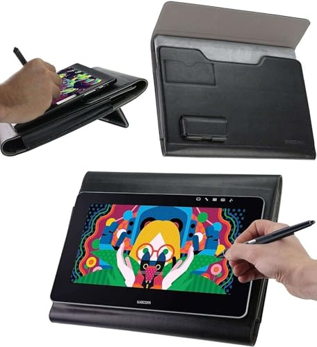 Broonel Étui Folio en Cuir pour Tablette Graphique - Compatible avec Le XP-Pen Artist 12(2nd Gen) Graphics Tablet