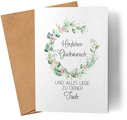 Alles Liebe zu deiner Taufe Karte Taufgeschenk Kirche Christentum