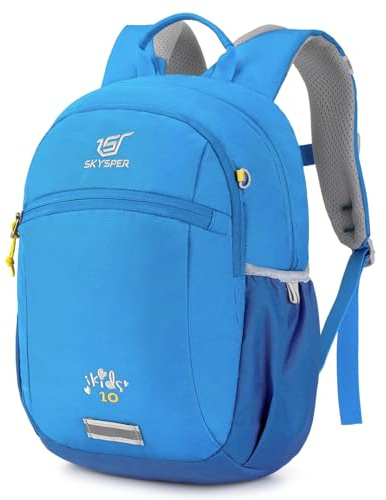 SKYSPER Kinderrucksack 10L Wanderrucksack Jungen & Mädchen | Rucksack mit Brustgurt komfortabler Tagesrucksack Reiserucksack mit Kompass Wandern Outdoor Reisen
