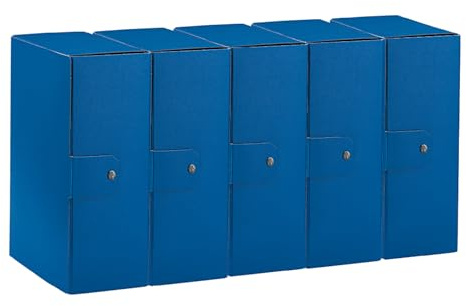 Esselte C32 EUROBOX 25 x 35 cm, rygg 12 cm, blå, 5-pack, 390332050