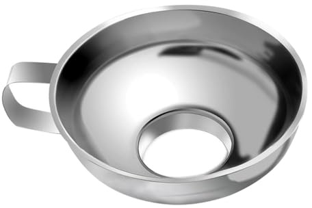 Imbuto in scatola | Imbuto in scatola in acciaio inossidabile per alimenti | Imbuto da cucina a bocca larga per vasetti di Mason | Forniture essenziali per il riempimento di barattoli Facilità
