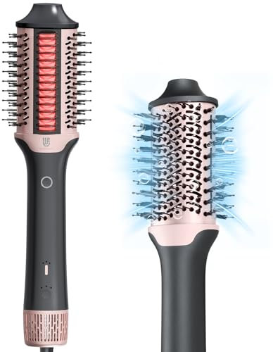 Webeauty [Dual Mode] Spazzola Asciugacapelli & Lisciante, [2 in 1] Spazzola Phon ad alta velocità, Asciugatura rapida, Volumizzante, Levigante, Spazzola Elettrica per Capelli