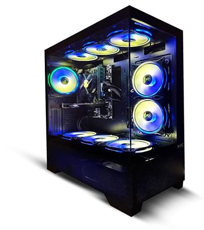 ASC Intel Core i5 Gaming Tower • GT730 2GB Graphics Card • 8GB RAM • 128GB SSD+500GB HDD • 500W 80+ PSU • Black 6 Fan RGB Gaming Case • WIFI • Windows 11