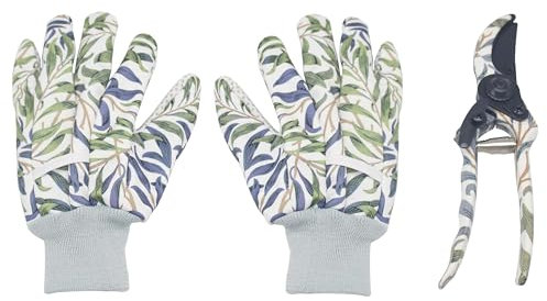 The Leonardo Collection William Morris Willow Bough - Juego de Herramientas de jardín para jardinería | Kit de Herramientas jardinería para Mujeres y Hombres | Herramientas de