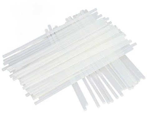 180 pezzi di colla a caldo bianco, bastoncini di incollatura calda adesiva, bastoncini di colla eva adesiva, 0,28 × 10,63 pollici, per crafting, lavorazione del legno,