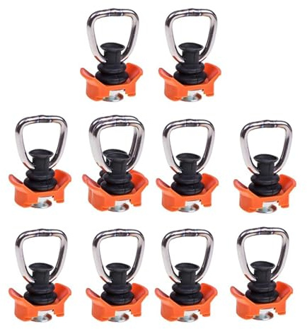 hindraem 10piece Sturdy Airline Fitting Lashing Eyelet For Securing Trailers And Cars Fitting For Airline Rail With Ring