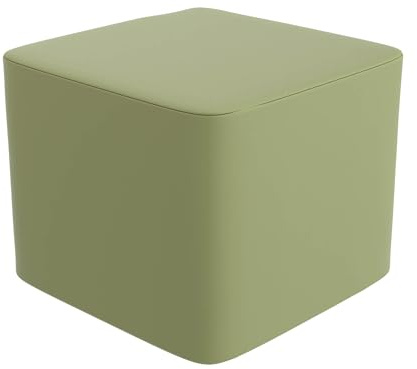 Children's Factory Versatile 3-in-1 FlexCube, Mix-and-Match Kids Chairs, Sofas, Corner Ottomans and Cubes, Foam-Filled and Water-Resistant, Flexible Seating for Classroom Elementary, Sage Ottoman