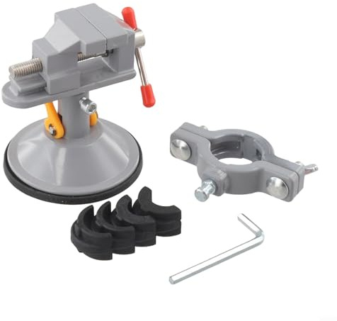 Tornillo de mesa resistente con sujeción ajustable de 360 grados para carpintería para proyectos de bricolaje y reparaciones