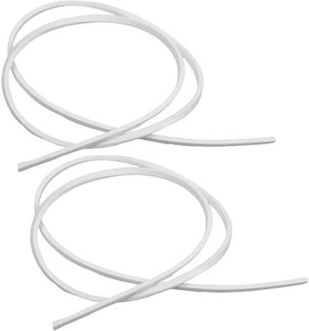 2-teilige Dichtung, 2 m lang, lebensmittelechte Silikondichtung, Ersatzdichtungsgummiring, Ersatz für Deckeldichtung von Lebensmittelbehältern aus Glas, lebensmittelechte Silikondichtung, Dichtungser