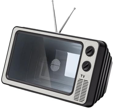 HINAYOSAN Retro-Fernseher, ästhetischer mobiler Display-Verstärker, 35,6 cm (14 Zoll), Fresnel-Linsen-Systeme, Augenkomfort, faltbare Basis, Geschenk, reisefreundliche Bildschirmlupe