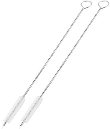 sourcingmap Nylon Head Milk Bottle Cup Straw Glass Tube Cleaner Cleaning Tool Brushes 2pcs
