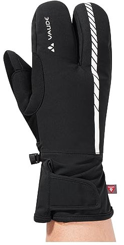 VAUDE Accessories Syberia III, Dreifingerhandschuhe für Radler, black, 10, 41657