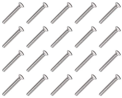 Gas N Pow3r Chrome M3.5 Machine Screws, 20 Pack, M3.5 x 30/50/70 mm, Electrical Socket Switch Screws