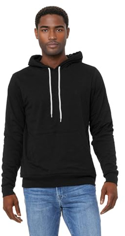 BELLA+CANVAS Unisex Sponge Fleece Pullover Hoodie - Black Heather