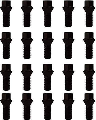 M14 x 1.25, 28mm Thread, Tapered Wheel Bolts For Use With Mini, BMW & More (20)