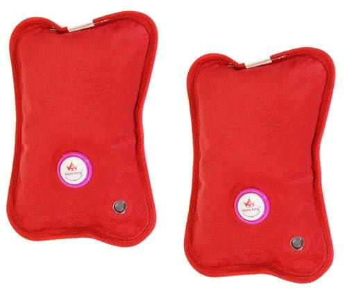 Bolsa De Agua Caliente Eléctrica Recargable 600W, Max 70ªc, Rojo