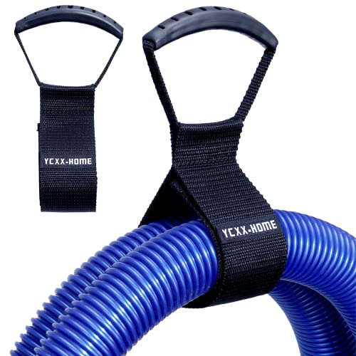 2 pz Heavy Duty Cord Storage Wrap Holder Extension Hook and Loop Cord Hose Organizer cinghia con maniglia per il trasporto per cavi tubo da giardino nuoto o garage strumento (piccolo 43,2 cm)