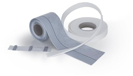 isolera - Set Wannendichtband 10m, selbstklebend inkl. Schallschutzstreifen 10 m + 6 Butylsticks, Abdichtung Dusche Sanitär Bad, Dichtungsband Badewanne, Dichtset Wannenrand