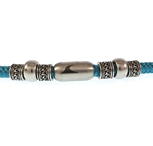 WAVEPIRATE® Segeltau Halskette ATOLL ST Blau Silber Herren Männer