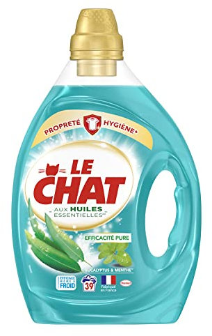 EL GATO Aceites Esenciales Limpieza e Higiene – 39 Lavados (1.95L) – Detergente Líquido