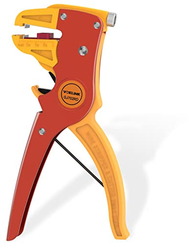 VCELINK Automatic Quick Wire Stripper and Cutter, Electrical Cable Stripping Tool Adjustable for 14-24 AWG Cables with Eagle Nose in 7 Inch