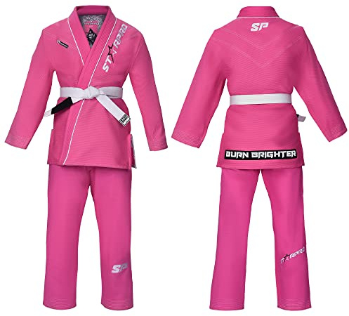 Starpro Ronin Preshrunk Premium Jiu Jitsu, BJJ Gi Molte Dimensioni e Colori Gi Jujitsu, Gi BJJ Leggero, Gi Jiu Jitsu, Gi Juijitsu, Gi BJJ, Gi BJJ Uomini