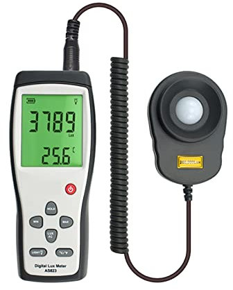 ERUKEI Mesureurs de lumière Luxmètre numérique, Spectrophotomètre Photomètre Spectromètre Plage de Mesure du capteur 1~200.000