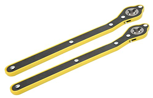 Jadeshay Jack Ratchet Wrench, 1 Pair 13.4in Car Jack Ratchet Wrench for Scissor Jack, Labor Saving Tire Wheel Lug Wrench Repair Tool for Cars SUVs Trucks