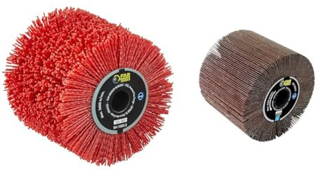 Fartools 110886 Bürste aus Nylon, Schleifmittel & 110868 Lamellenbürste für Renovierer