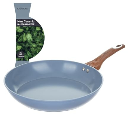 KASANOVA Padella in ceramica azzurro New Ceramic (30 cm)