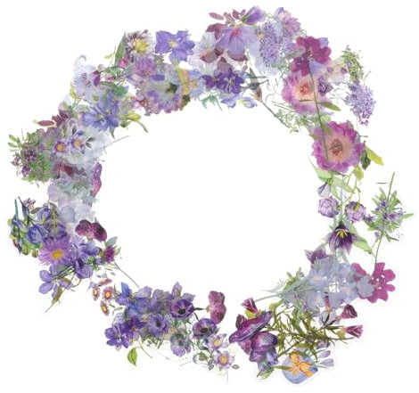 Operitacx Bastel-blumenaufkleber-bögen Selbstklebend 100 Stück Retro-blumenaufkleber-Set Scrapbook-Aufkleber für Journaling und Scrapbooking