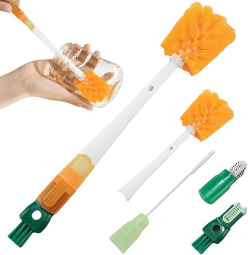 Brosse de Nettoyage Biberon, Kit de Brosse Biberon Bébé, Nettoyage Biberon Brosse, Goupillon Biberon, Brosse à Biberon, Brosse pour Nettoyer Biberon, pour Bouteilles d'eau, Biberons, Gobelets