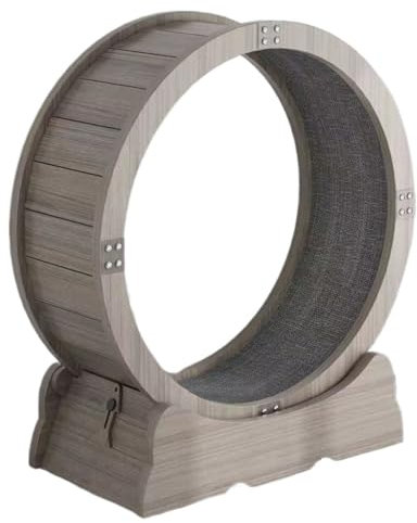 DWZXL Katzenrad Laufband for Katzen Aus Holz, Laufband for Haustiere, Sport-Laufband, Rundlaufbahn, Laufrad for Katzen Cat Wheel(C,M)