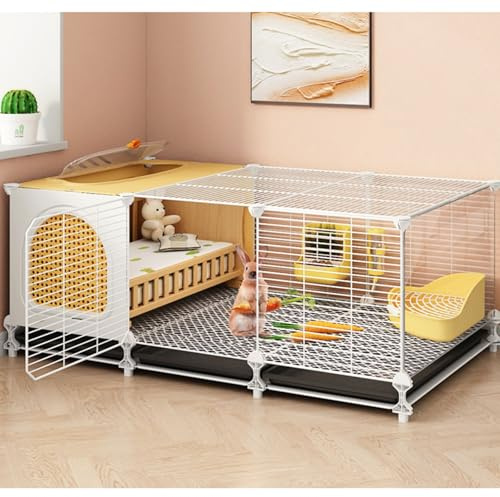 Jaula de conejo grande para animales pequeños, jaula de metal para ratas adultas, hurones, chinchillas, gatos, cobayas y hámsters grandes