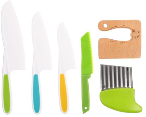 HONITANO Coupe-Fruits Bois pour Garçon Fille Jouets De Coupe Portables Coupe-Couleurs pour Cuisine Garçon Fille