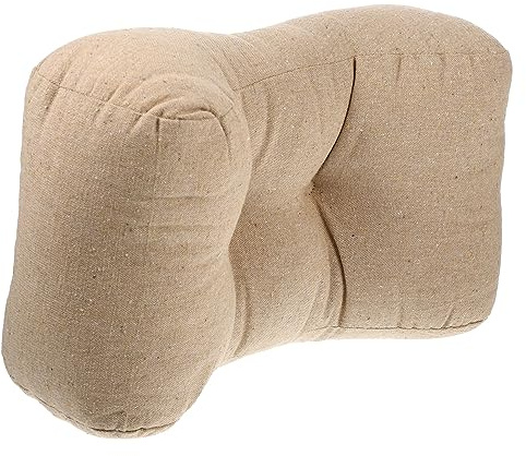 COOPHYA Cojín Lumbar de Algodón para Oficina y Automóvil Almohada Soporte Espalda Diseño Ergonómico Cojín para de Dolor Silla de Oficina y Coche 1 Piezas
