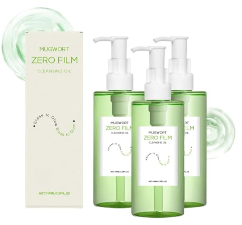 Beifuß Zero Film Cleansing Oil, Tiefenreinigendes Reinigungsöl Mit Weizen & Grün Herb, Routine mit diesem leichten, Reinigungsöl, das hartnäckiges Make-up, Sanfte & Effektive Reinigung (3)