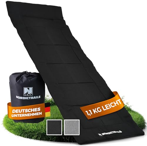 Feldbett Auflage 190x70 cm – NORDICTRAILS Matratze für Camping Liege | Extra weiche Feldbettauflage & Matratze für Feldbett · Wasserfeste Schlafunterlage Outdoor · Weiche Auflage für Liege