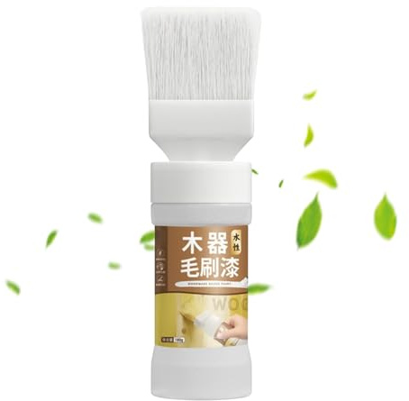Wood Stain Paint | Quick Dry Water Based Renovation Supplies - Wood Furniture Repair Paint With Brush - For Scratches, Damages, Stains, Cracks