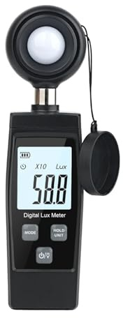 Luxmetro, Mini luxmetro digitale con display LCD, illuminometro portatile da 0 a 200.000 Lux, misuratore Lux/FC ad alta precisione
