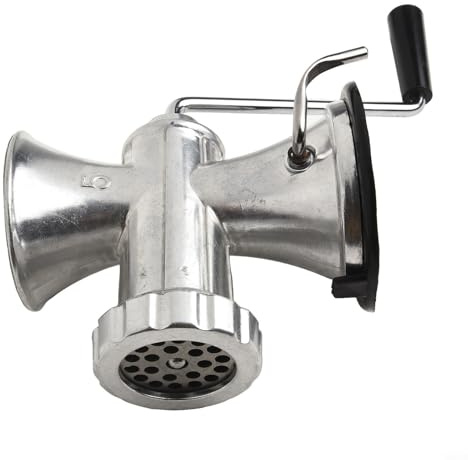 Hachoir à viande manuel pour cuisine – Hachoir en alliage d'aluminium avec lame en acier, tube amovible et vis pour saucisses, nouilles, légumes – Main C